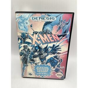 X-Men (Sega Genesis, 1993) Box And Cart